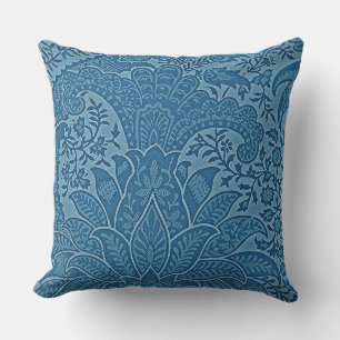 William Morris Vintage Blue Floral pattern Cushion