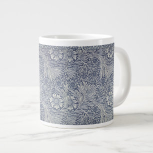 William Morris Vintage Blue Floral Pattern Large Coffee Mug