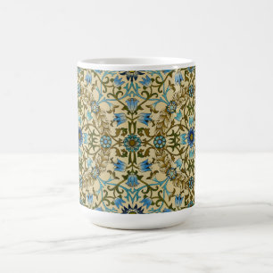 William Morris Vintage Blue Vine Seamless Pattern Coffee Mug