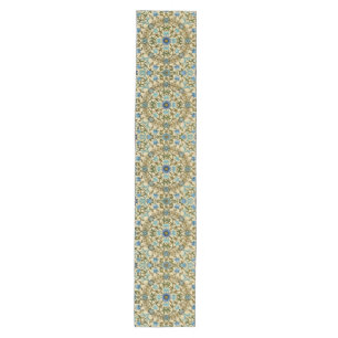 William Morris Vintage Blue Vine Seamless Pattern Medium Table Runner