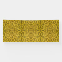 William Morris Vintage Borage Floral Pattern Gold