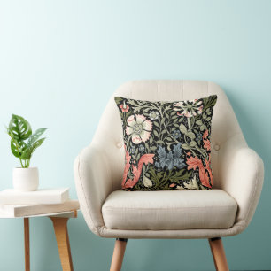 William Morris Vintage Compton Floral Pattern Cushion