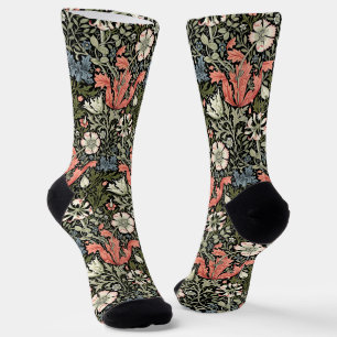 William Morris Vintage Compton Floral Pattern Socks