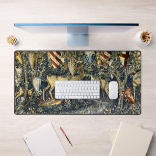 William Morris Vintage Deer & Shields Tapestry Art Desk Mat