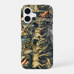 William Morris Vintage Deer & Shields Tapestry Art iPhone 16 Case
