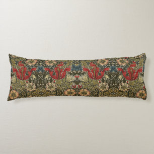 William Morris Vintage Elegant Floral Pattern  Body Cushion