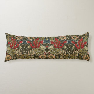 William Morris Vintage Elegant Floral Pattern Body Cushion