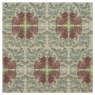 William Morris Vintage Floral & Acanthus Pattern Fabric
