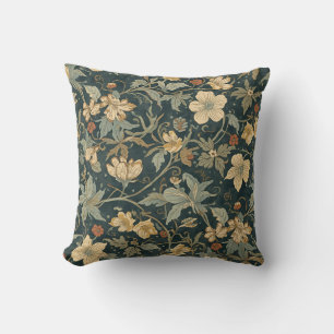William Morris vintage Floral Art Nouveau Pattern Cushion