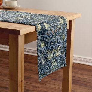 William Morris Vintage Floral Bird  Short Table Runner