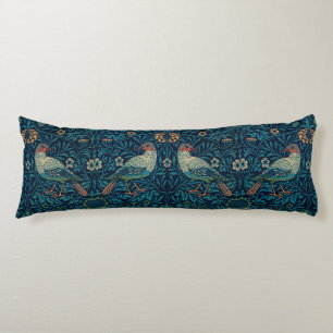 William Morris Vintage Floral Birds Body Cushion