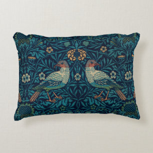 William Morris Vintage Floral Birds Decorative Cushion