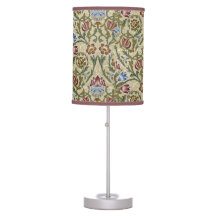 William Morris Vintage Floral Flowers Green Blue 