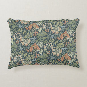 William Morris Vintage Floral Pink Green Compton Decorative Cushion