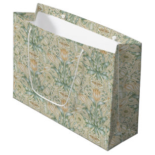William Morris Vintage Floral Pomegranate Large Gift Bag