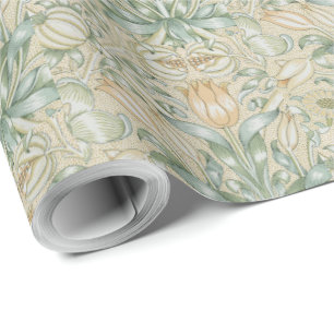 William Morris Vintage Floral Pomegranate Wrapping Paper
