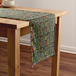 William Morris Vintage Flowers Floral Pattern Long Table Runner