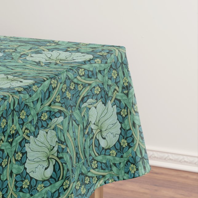 William Morris Vintage Flowers Floral Pattern   Tablecloth (In Situ)