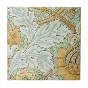William Morris - Vintage Foliage & Floral Pattern Ceramic Tile