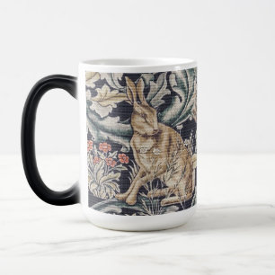 William Morris Vintage Forest Rabbit Floral Magic Mug