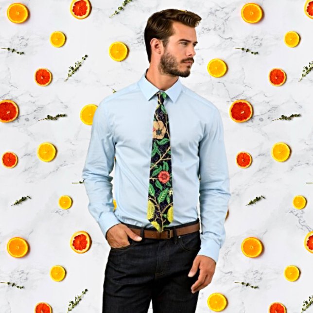 William Morris Vintage Fruit Pattern Neck Tie (Creator Uploaded)