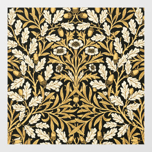 William Morris Vintage Gold Black Oak Pattern