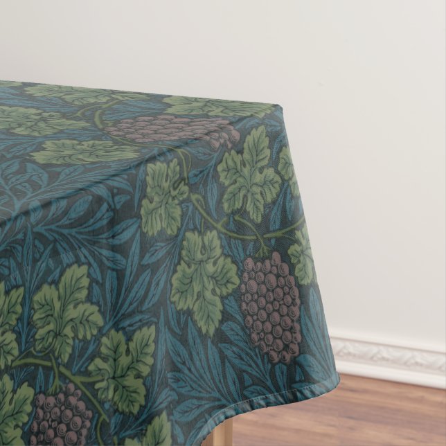 William Morris Vintage Grape Vine Pattern Tablecloth (In Situ)