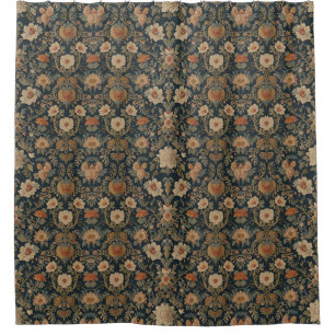 William Morris vintage Honeysuckle Floral Pattern Shower Curtain