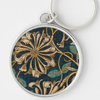 William Morris Vintage Honeysuckle Pattern  Key Ring