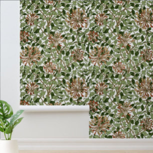 William Morris Vintage Honeysuckle Pattern Wallpaper