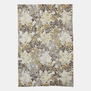 William Morris Vintage Hyacinth Floral Art Nouveau Tea Towel