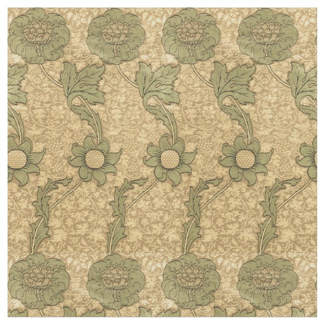 William Morris Vintage Kennet Pattern Fabric (Close Up)