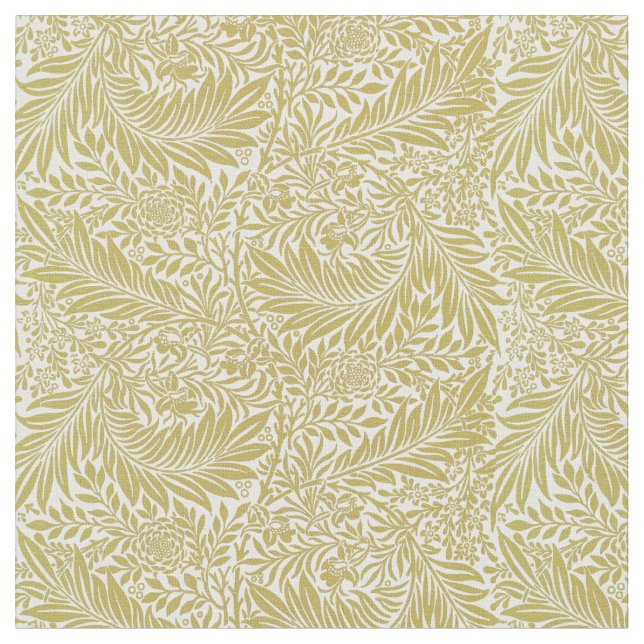 William Morris Vintage Larkspur Pattern Fabric (Close Up)