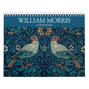 William Morris Vintage Painting Pattern Calendar