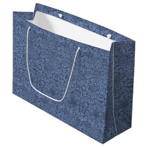 William Morris Vintage Pattern Bird and Anemone Large Gift Bag