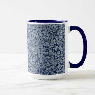 William Morris Vintage Pattern Bird and Anemone    Mug