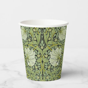 William Morris Vintage Pimpernel Floral Pattern Paper Cups