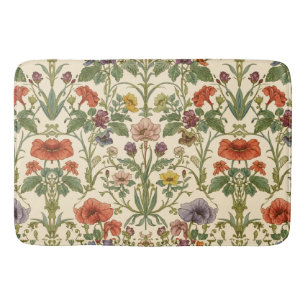 William Morris vintage Pimpernel Pre-Raphaelite  Bath Mat