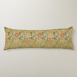 William Morris Vintage Pink and Rose Pattern Body Cushion