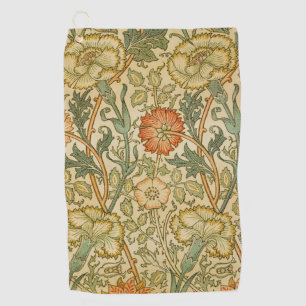 William Morris Vintage Pink and Rose Pattern Golf Towel