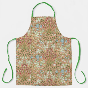 William Morris Vintage Pink Blue White Green Apron