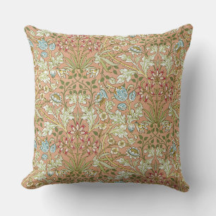 William Morris Vintage Pink Blue White Green Cushion