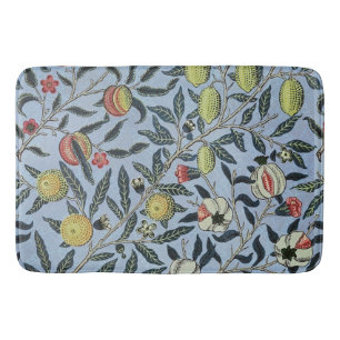 William Morris Vintage Pomegranate Fruit Pattern Bath Mat