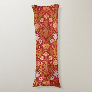 William Morris Vintage Rose & Lily Floral Pattern Body Cushion