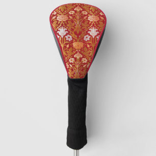 William Morris Vintage Rose & Lily Floral Pattern Golf Head Cover