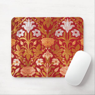 William Morris Vintage Rose & Lily Floral Pattern Mouse Pad
