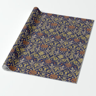 William Morris Vintage Rose & Lily Flower Pattern Wrapping Paper
