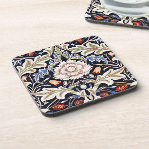 William Morris Vintage Severn Blue Floral Flowers  Coaster