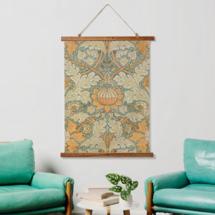 William Morris Vintage St James Acanthus Pattern Hanging Tapestry