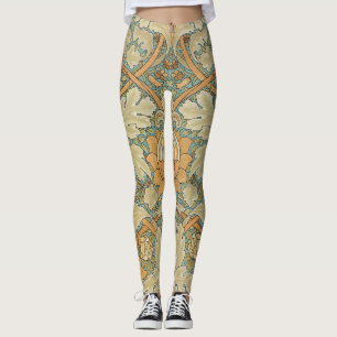William Morris Vintage St James Acanthus Pattern Leggings